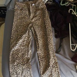 Leopard print jeans!